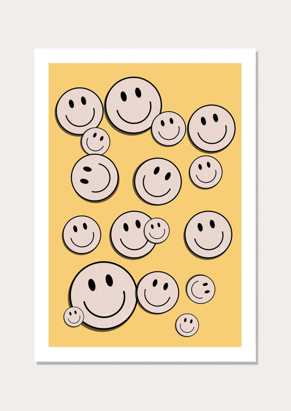 Smile Happy - Wall Art Print