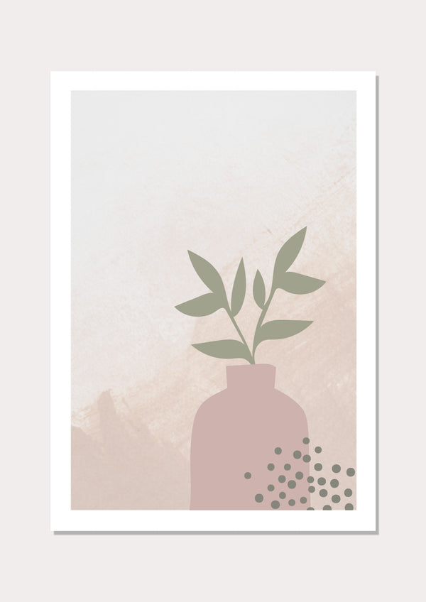 Vase Pastel Scape - Wall Art Print