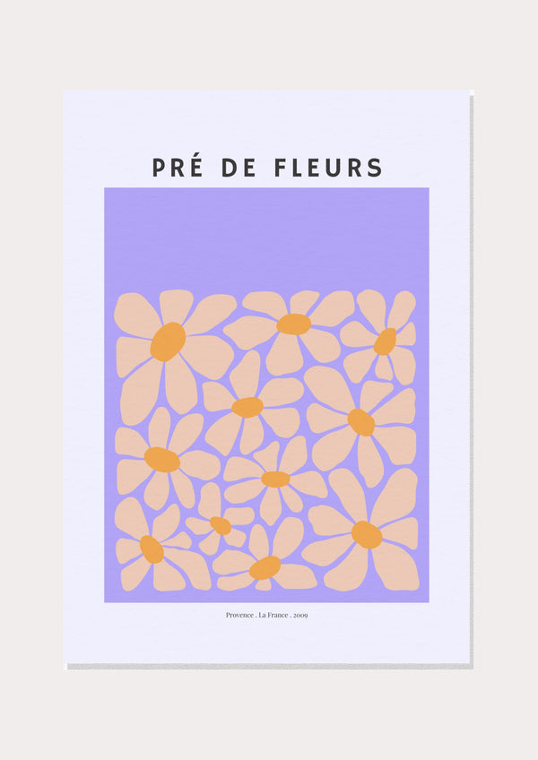 Pré de fleurs  - Wall Art Print