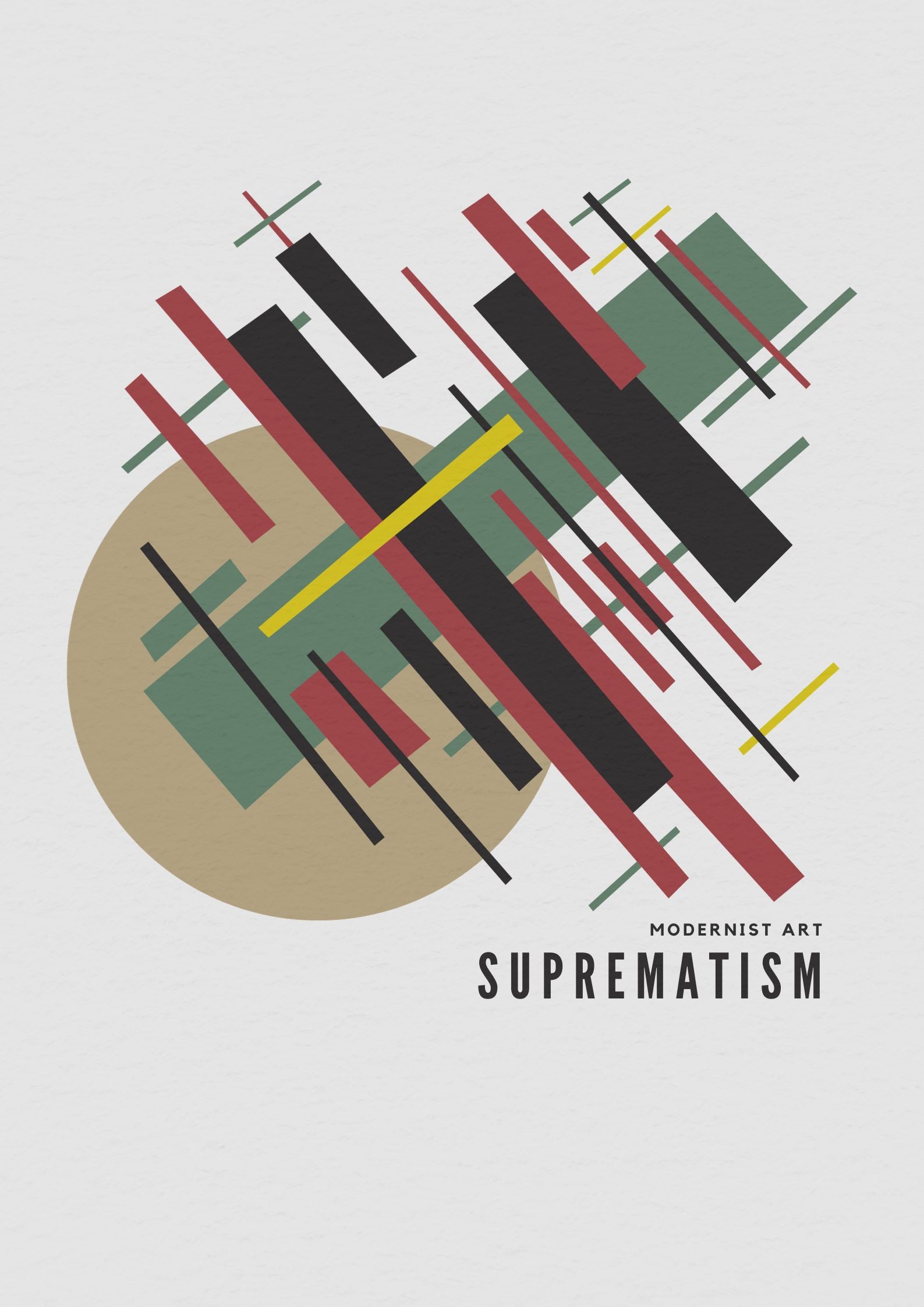 Suprematism Shapes Poster - Wall Art Print – Nüsk