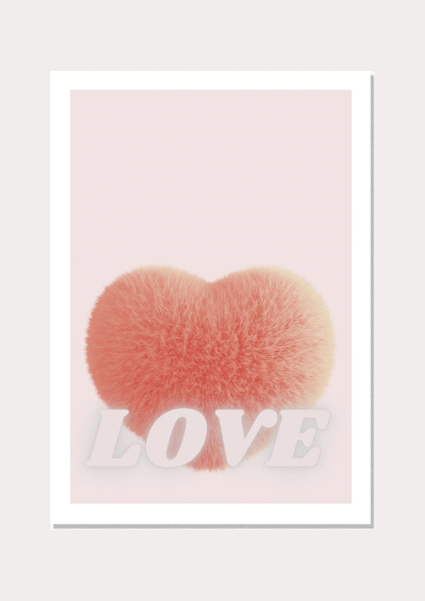 Love Heart Graphic - Wall Art Print