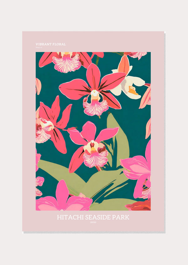 Vibrant Floral Print 41 - Wall Art Print