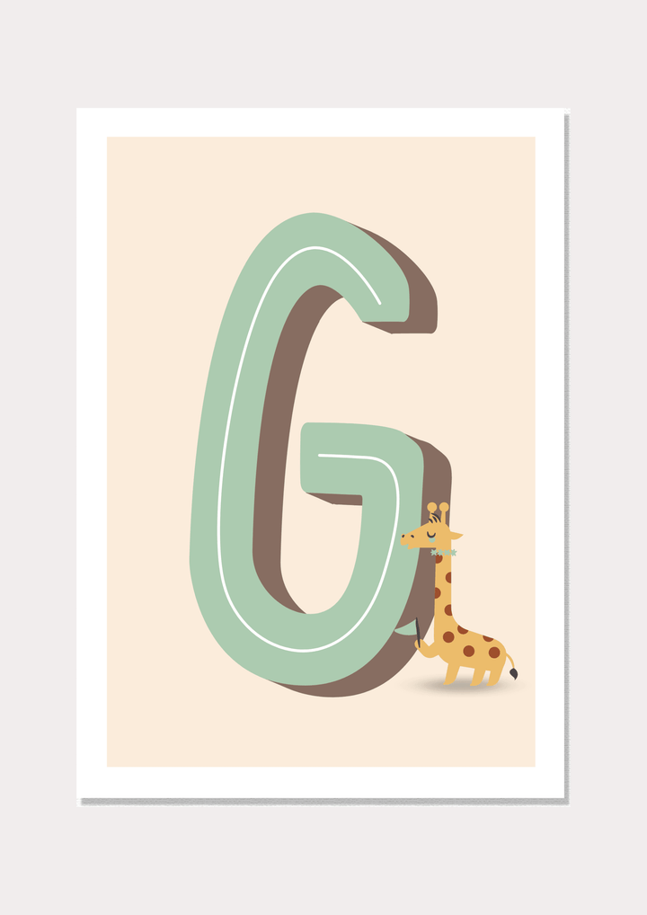 G Is for Giraffe - Wall Art Print - Nüsk Co.